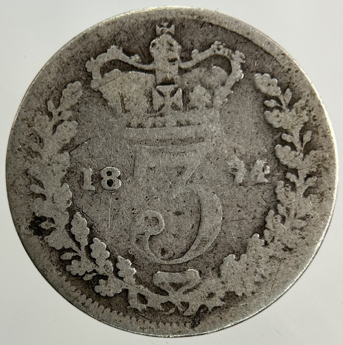 1874 Victoria Threepence Silver Coin | Collectable Grade