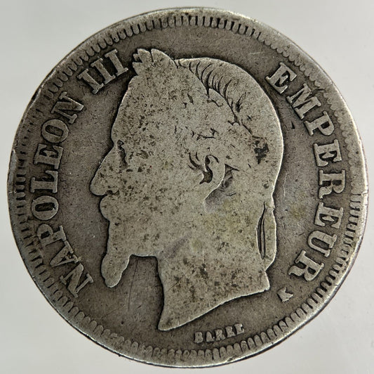 1866 France 2 Francs Silver Coin | Collectable Grade