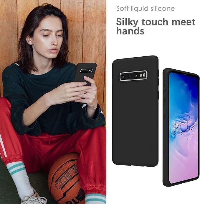 Samsung S10 Black Bumper Silicone Shockproof Protective Case