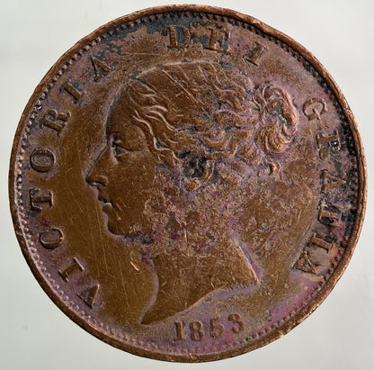 1853 Victoria Half - Penny Coin | Fine Collectable Grade