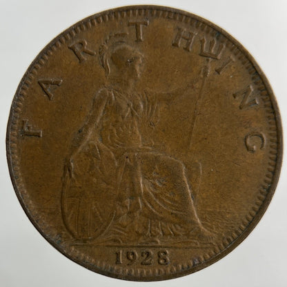 1928 George V Farthing Coin | Collectable Grade