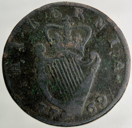 1769 Irish Half - Penny Coin | Collectable Grade