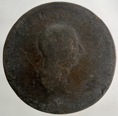 British George III 3rd Half - Penny Coin | Worn Grade