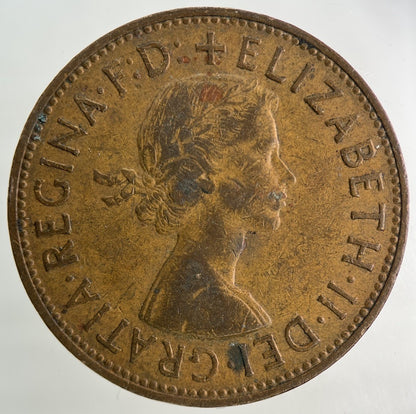 1961 Elizabeth II 2nd One Penny Coin | Fine Collectable Grade