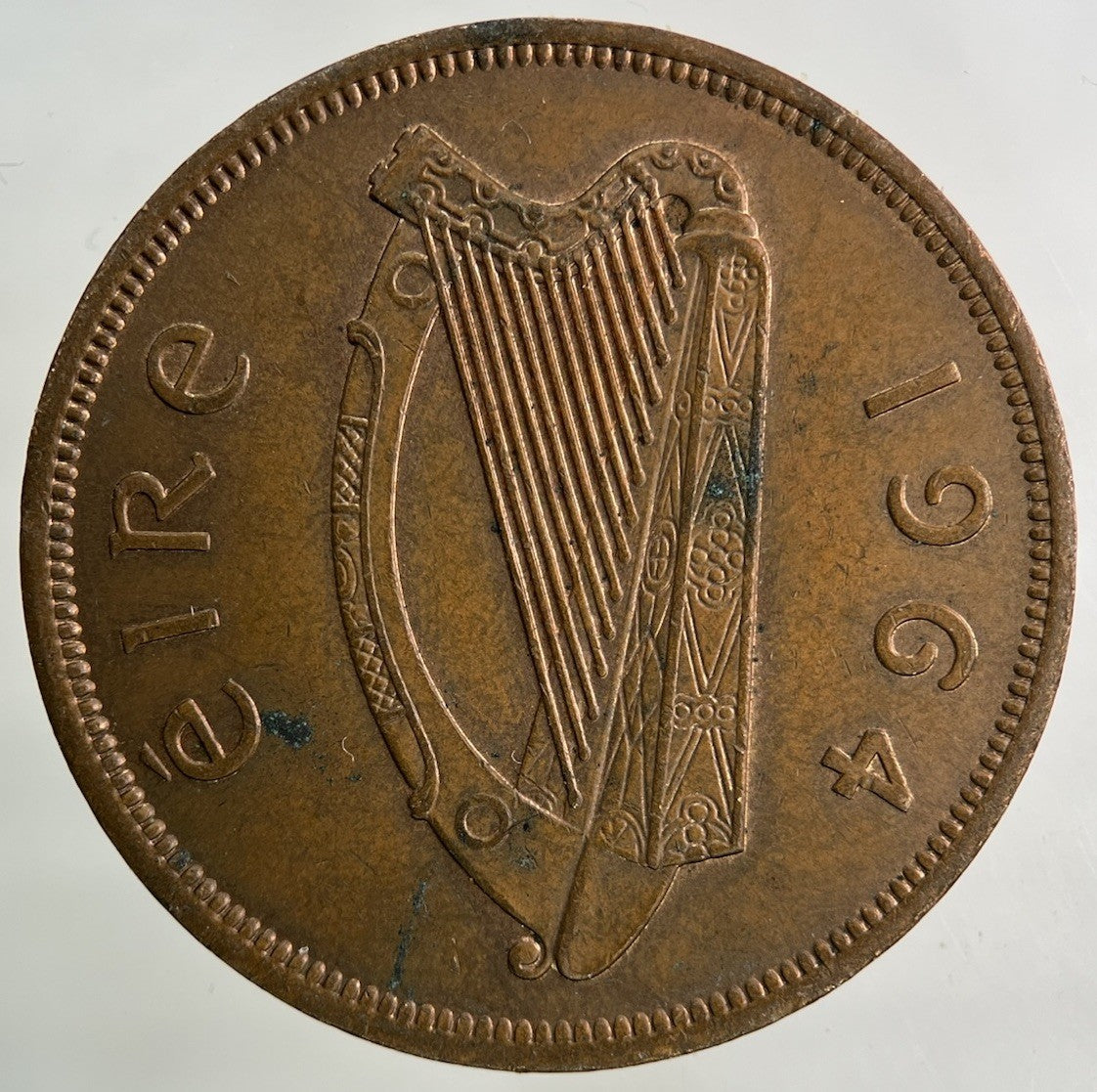 1964 Irish One Penny Coin | Very High Grade