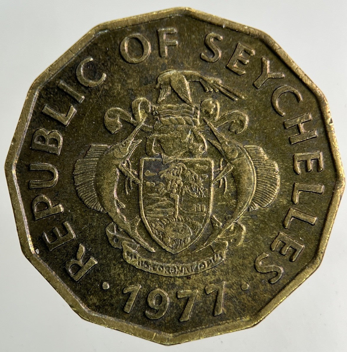 1977 Seychelles 10 Cents Coin | Fine Collectable Grade