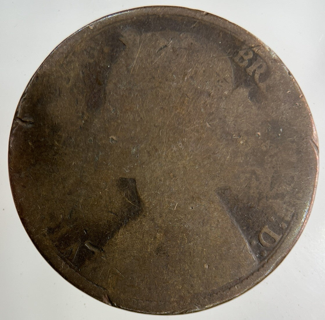 1875 Victoria One Penny Coin | Fair Grade