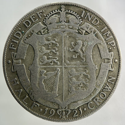 1921 George V Half - Crown Silver Coin | Collectable Grade