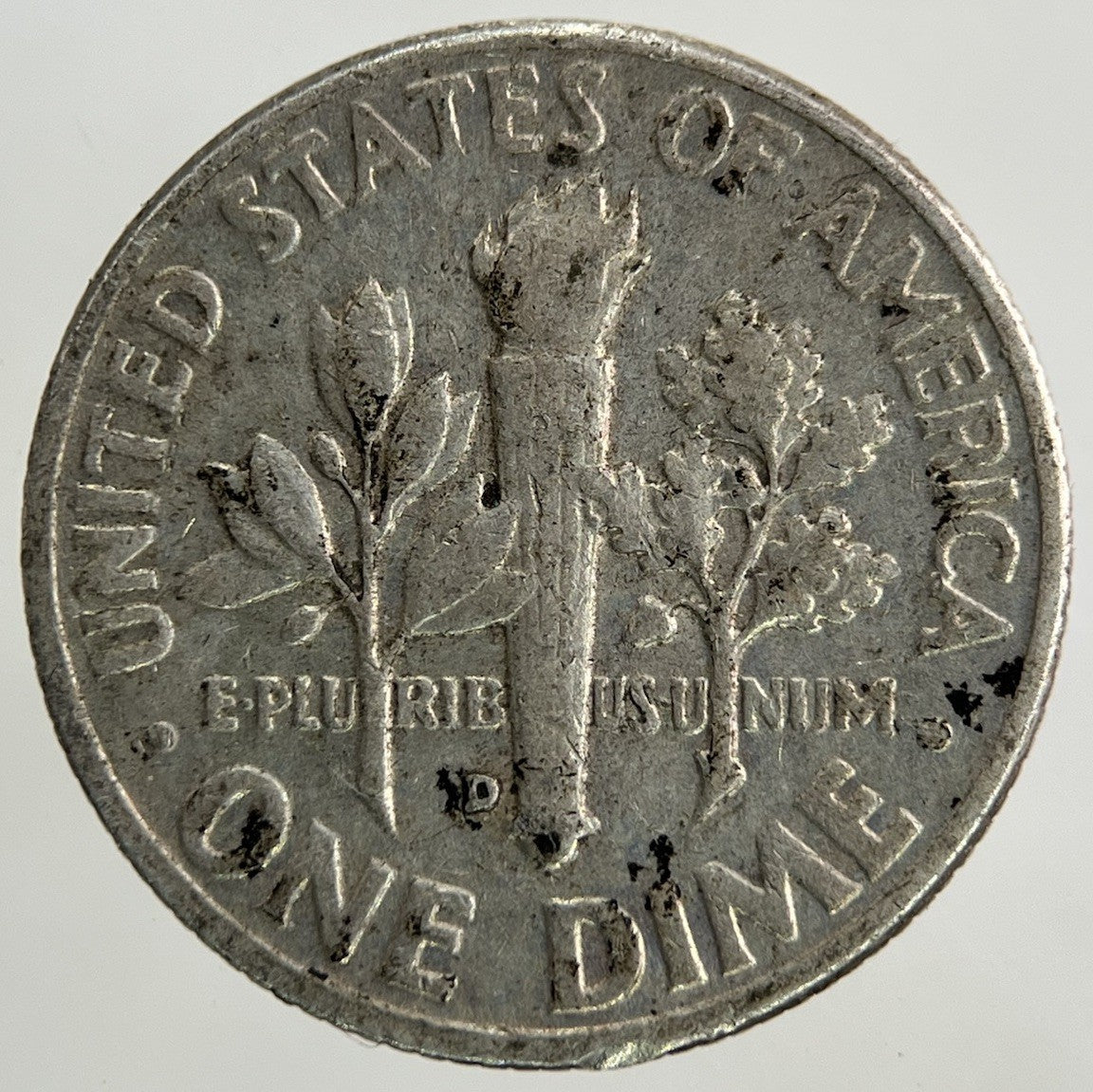 1958 - D US USA Roosevelt Dime Silver Coin | Collectable Grade