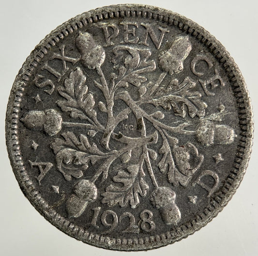 1928 George V Sixpence Silver Coin | Collectable Grade