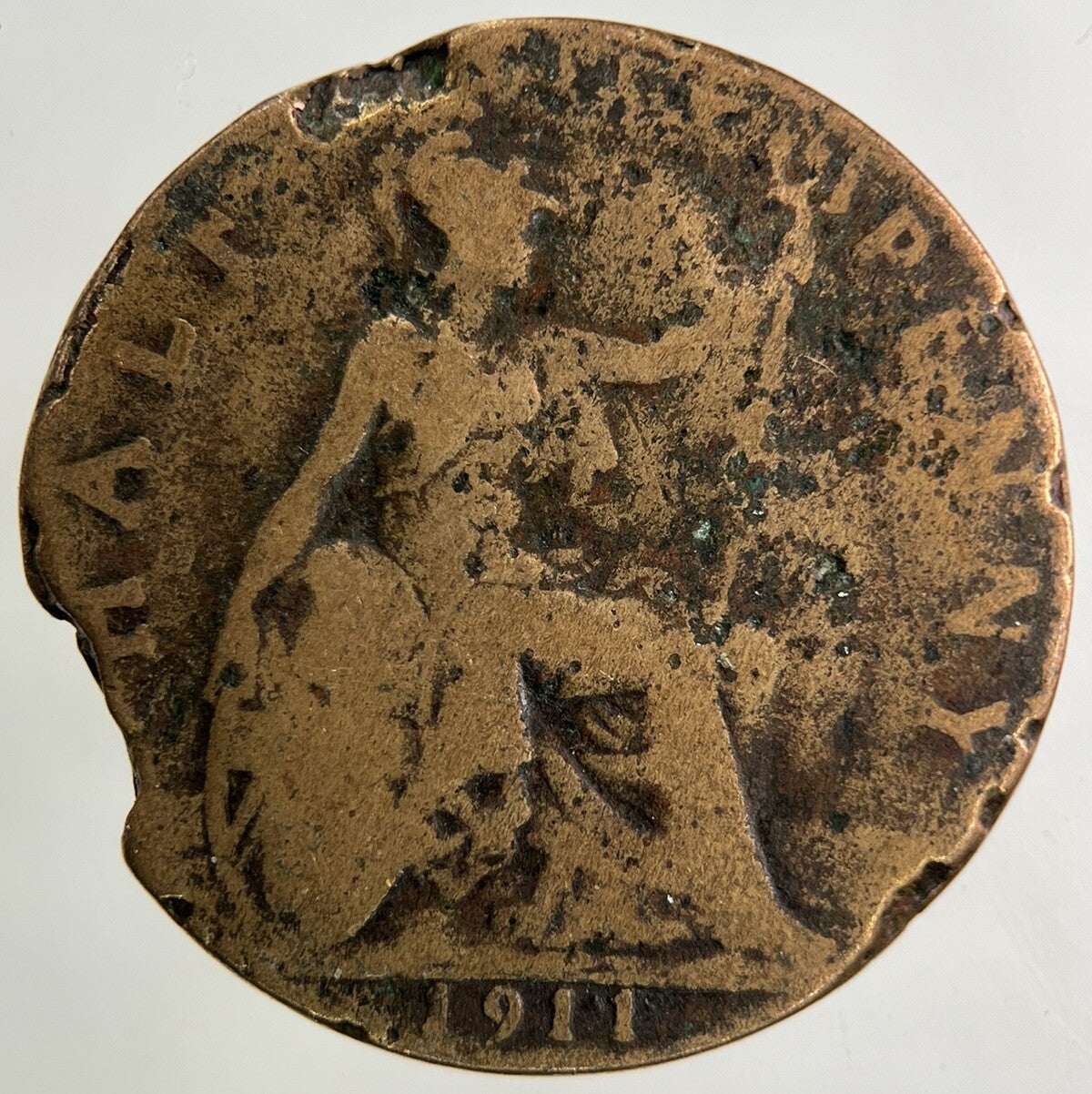 1911 George V Half - Penny Coin | Fair Grade