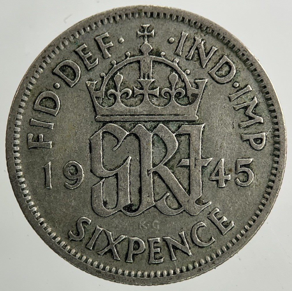1945 George VI Sixpence Silver Coin | Collectable Grade