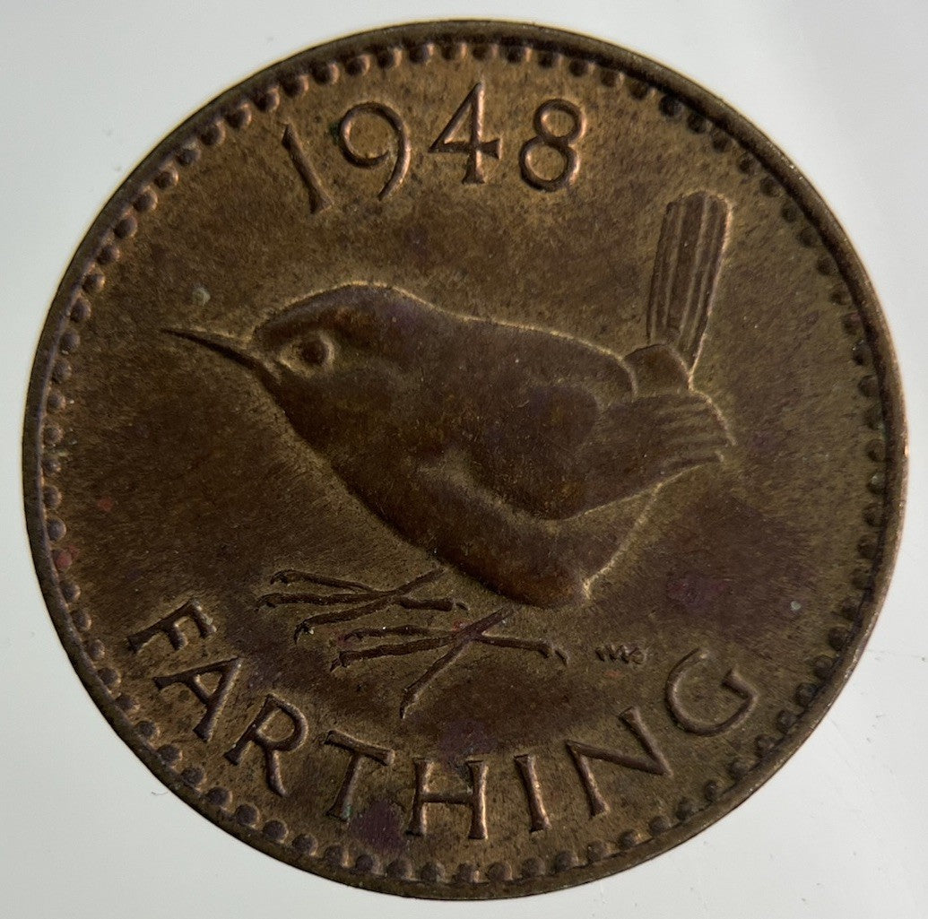 1948 George VI Wren Farthing Coin | Fine Collectable Grade