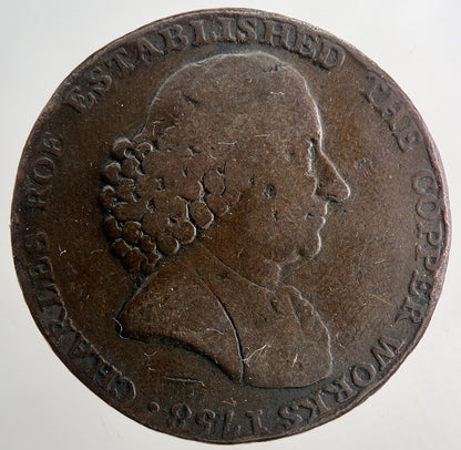 1790 Macclesfield Half - Penny Token Coin | Collectable Grade | a9349