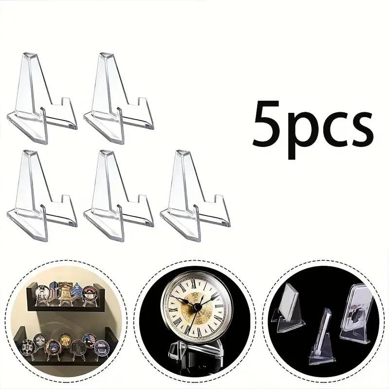x5 Coin Collecting Clear Display Stand 1oz Silver or Gold Coins / Amulet / Medal