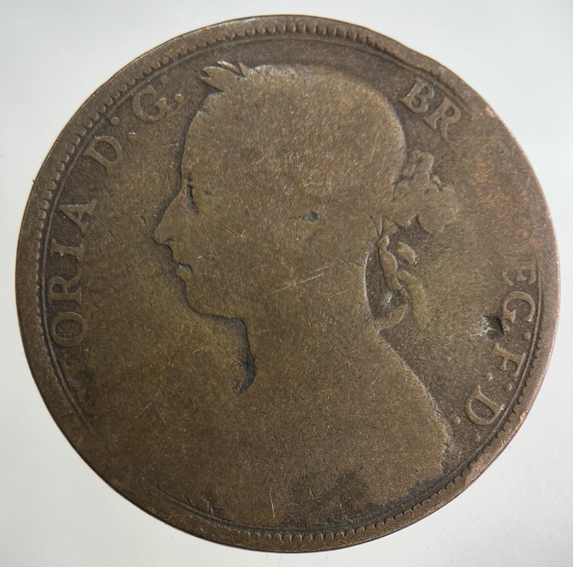 1892 Victoria One Penny Coin | Collectable Grade
