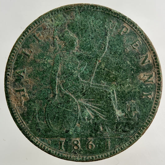 1861 Victoria Half - Penny Coin | Collectable Grade