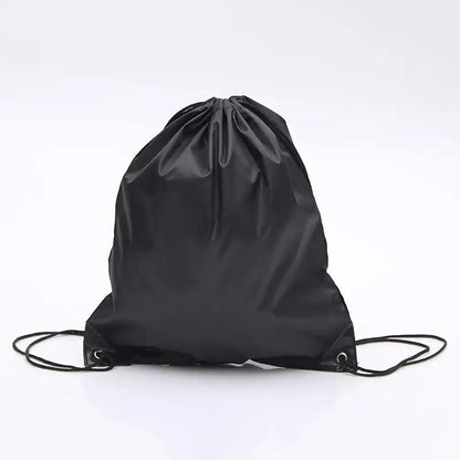 Soft Shell Black Daypack Drawstring Closure Bag Sack Sports Outdoor Bag