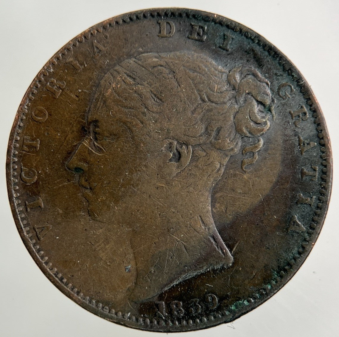 1839 Victoria Farthing Coin | Fine Collectable Grade