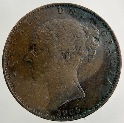 1839 Victoria Farthing Coin | Fine Collectable Grade