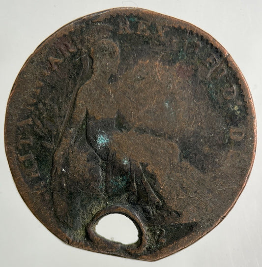 1822 George IV Farthing Coin | Worn Grade