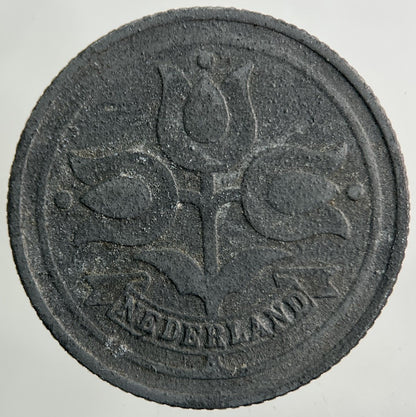 1942 Netherlands 10 Cents Coin | Fine Collectable Grade