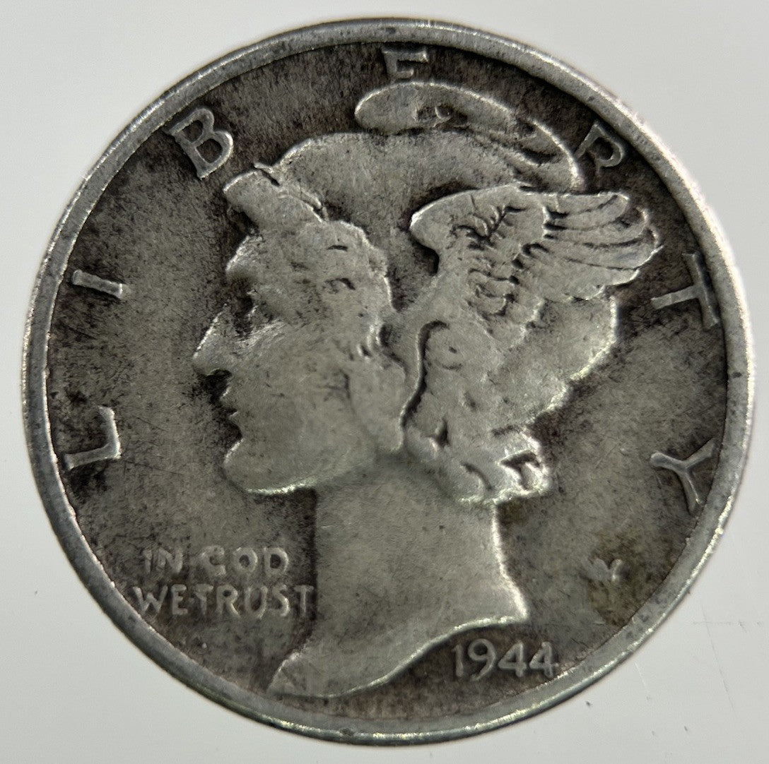 1944 US USA Mercury Dime Silver Coin | Collectable Grade