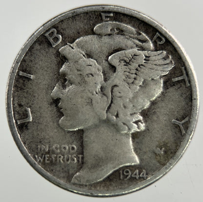 1944 US USA Mercury Dime Silver Coin | Collectable Grade