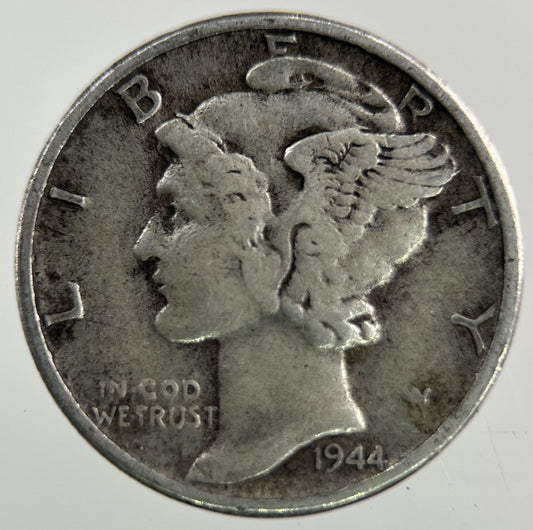 1944 US USA Mercury Dime Silver Coin | Collectable Grade