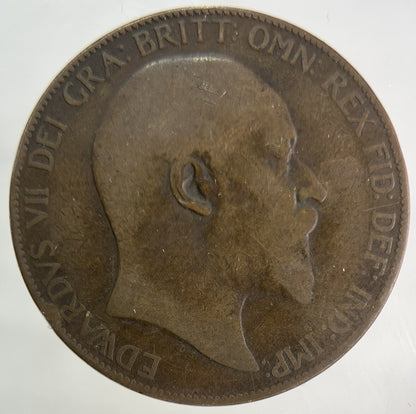 1907 Edward VII One Penny Coin | Collectable Grade