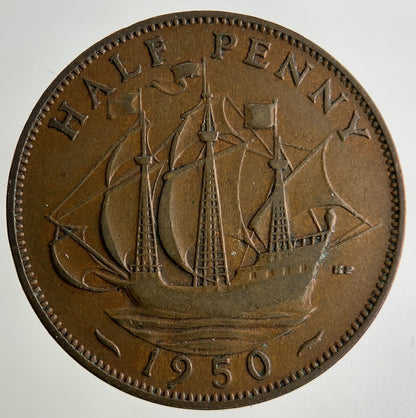 1950 George VI Half - Penny Coin | Collectable Grade