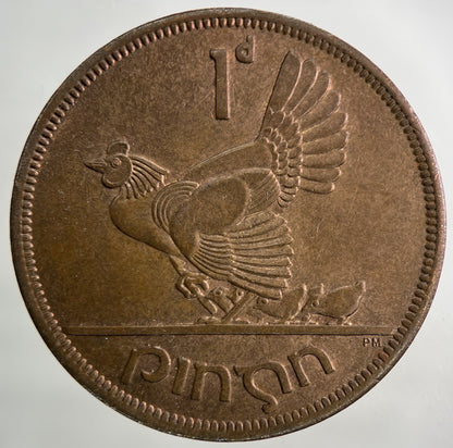 1964 Irish Ireland One Penny Coin | Very High Grade