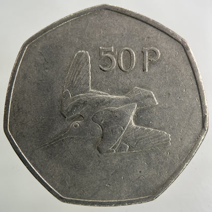 1983 Irish Ireland 50p Fifty Pence Coin | Fine Collectable Grade