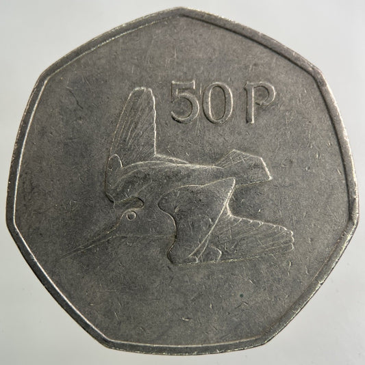 1983 Irish Ireland 50p Fifty Pence Coin | Fine Collectable Grade