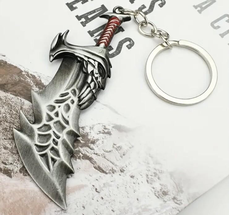 Mini Sword Weapon Skull Knife Shaped Keyring Premium Keychain Gift UK