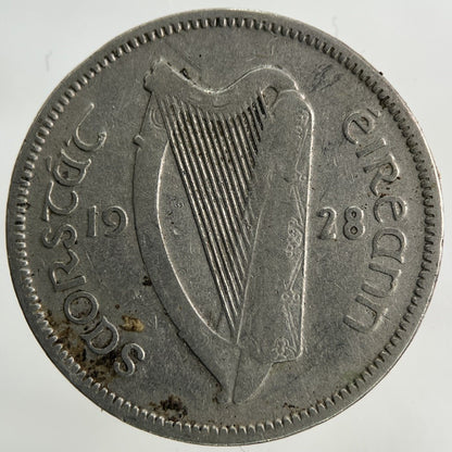 1928 Irish Sixpence Coin | Collectable Grade