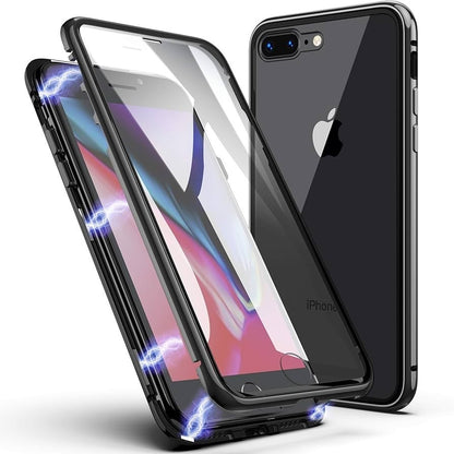 iPhone 6 / 6s Black 360 Magnetic Tempered Glass Protective Case