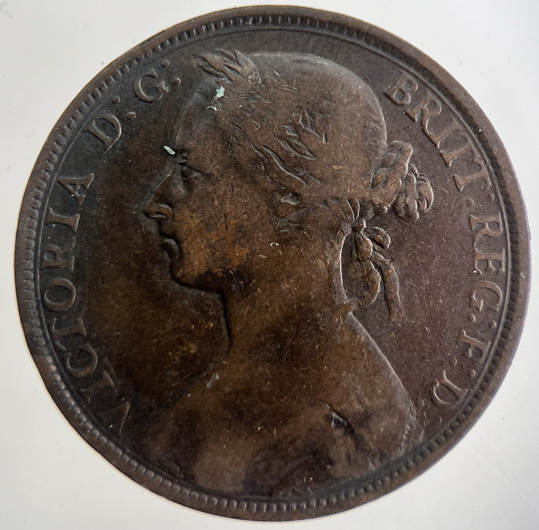 1892 Victoria One Penny Coin | Collectable Grade | a8997