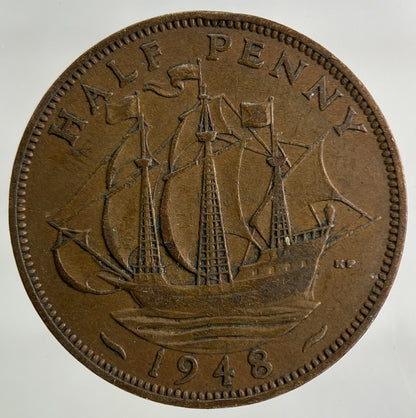 1948 George VI Half - Penny Coin | Collectable Grade