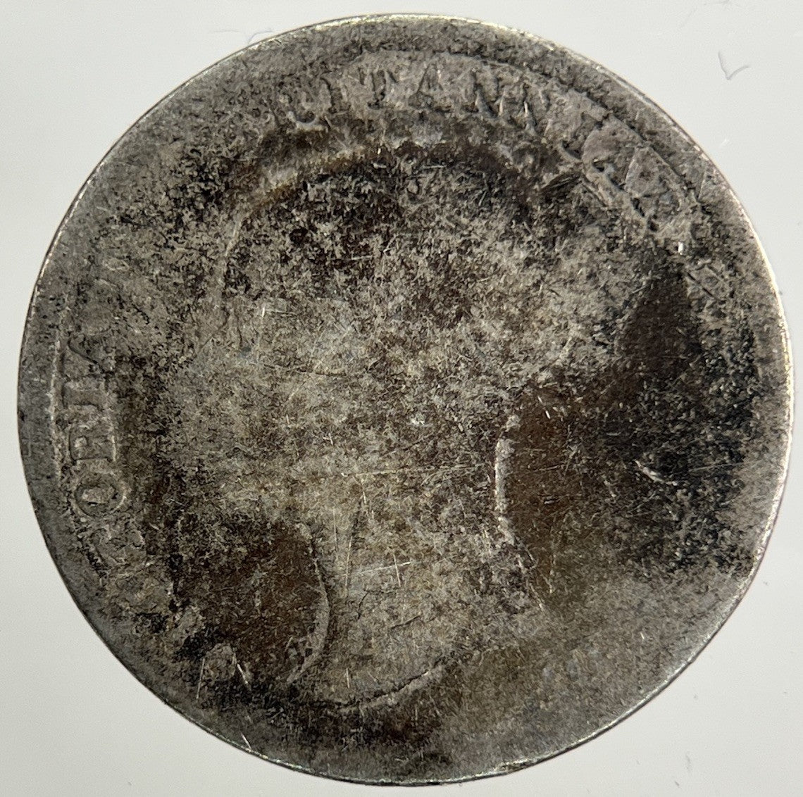1875 Victoria Threepence Silver Coin | Fair Grade