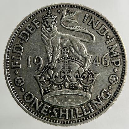 1946 George VI Shilling Silver Coin | Fine Collectable Grade