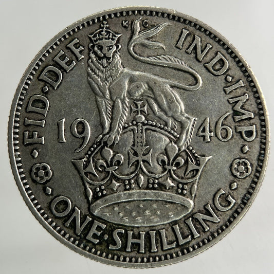 1946 George VI Shilling Silver Coin | Fine Collectable Grade