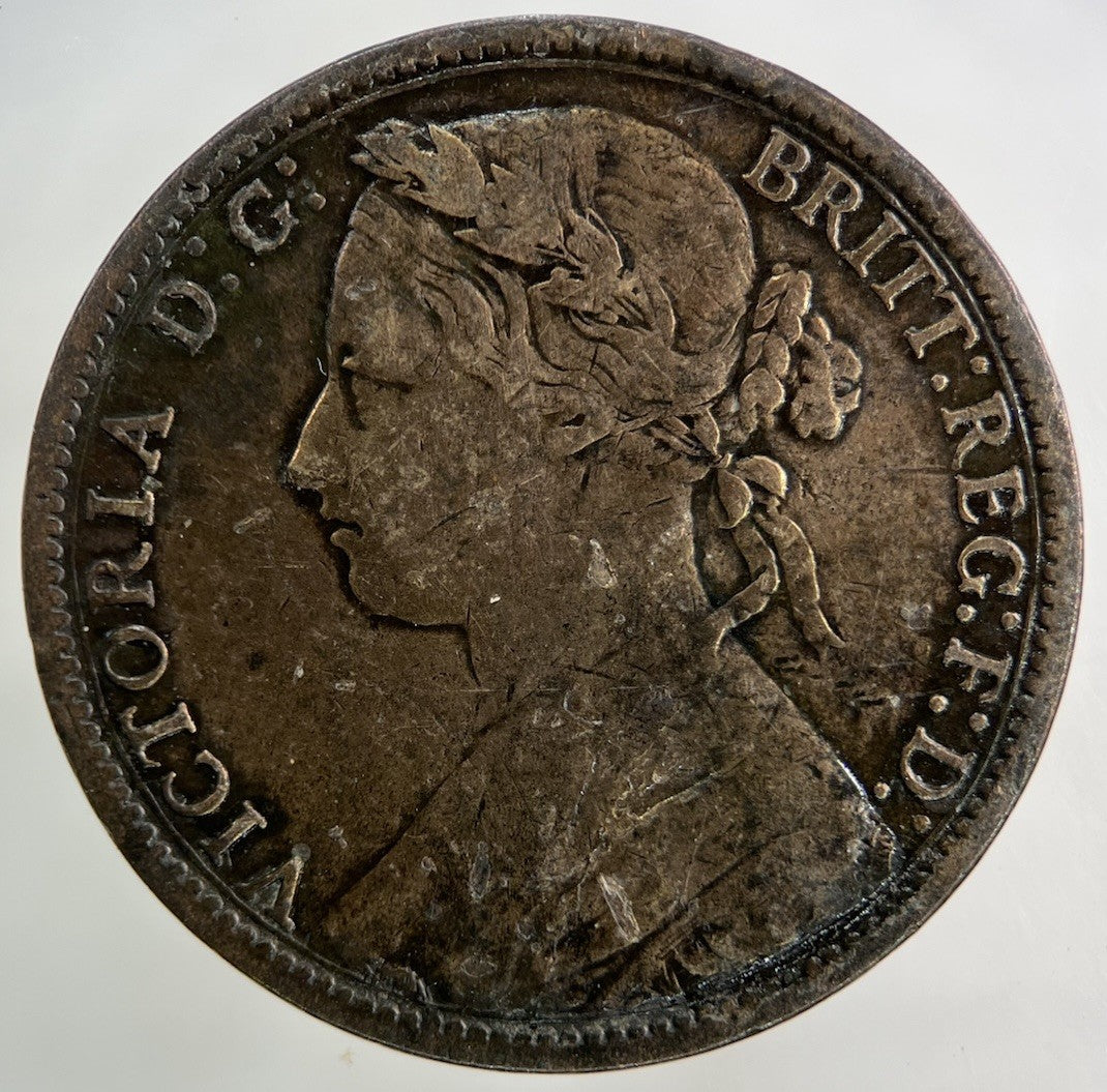 1877 Victoria One Penny Coin | Fine Collectable Grade
