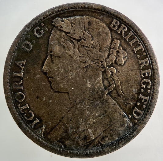 1877 Victoria One Penny Coin | Fine Collectable Grade