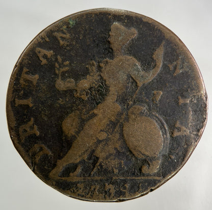 1739 George II 2nd Half - Penny Coin | Collectable Grade