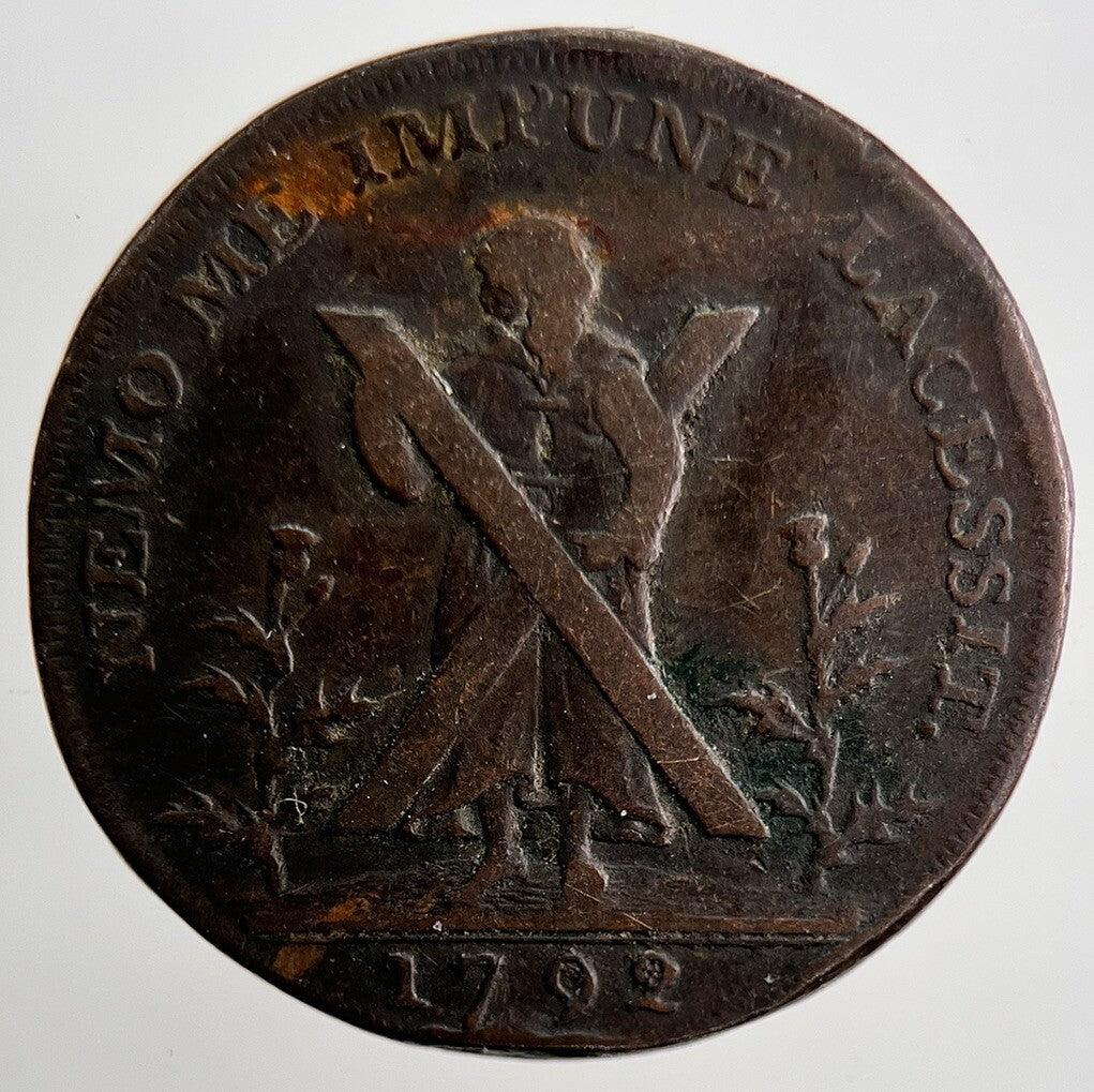 1792 Edinburgh Farthing Token | Fine Collectable Grade