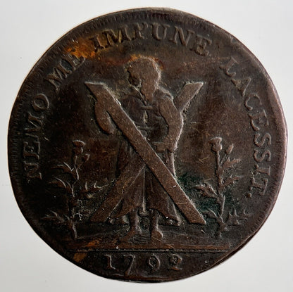 1792 Edinburgh Farthing Token | Fine Collectable Grade