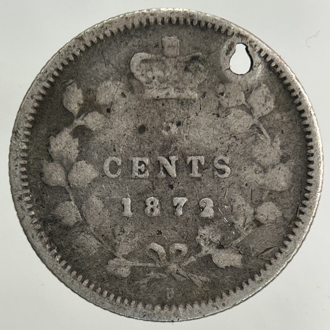 1872 - H Canada 5 Cents Silver Coin | Collectable Grade
