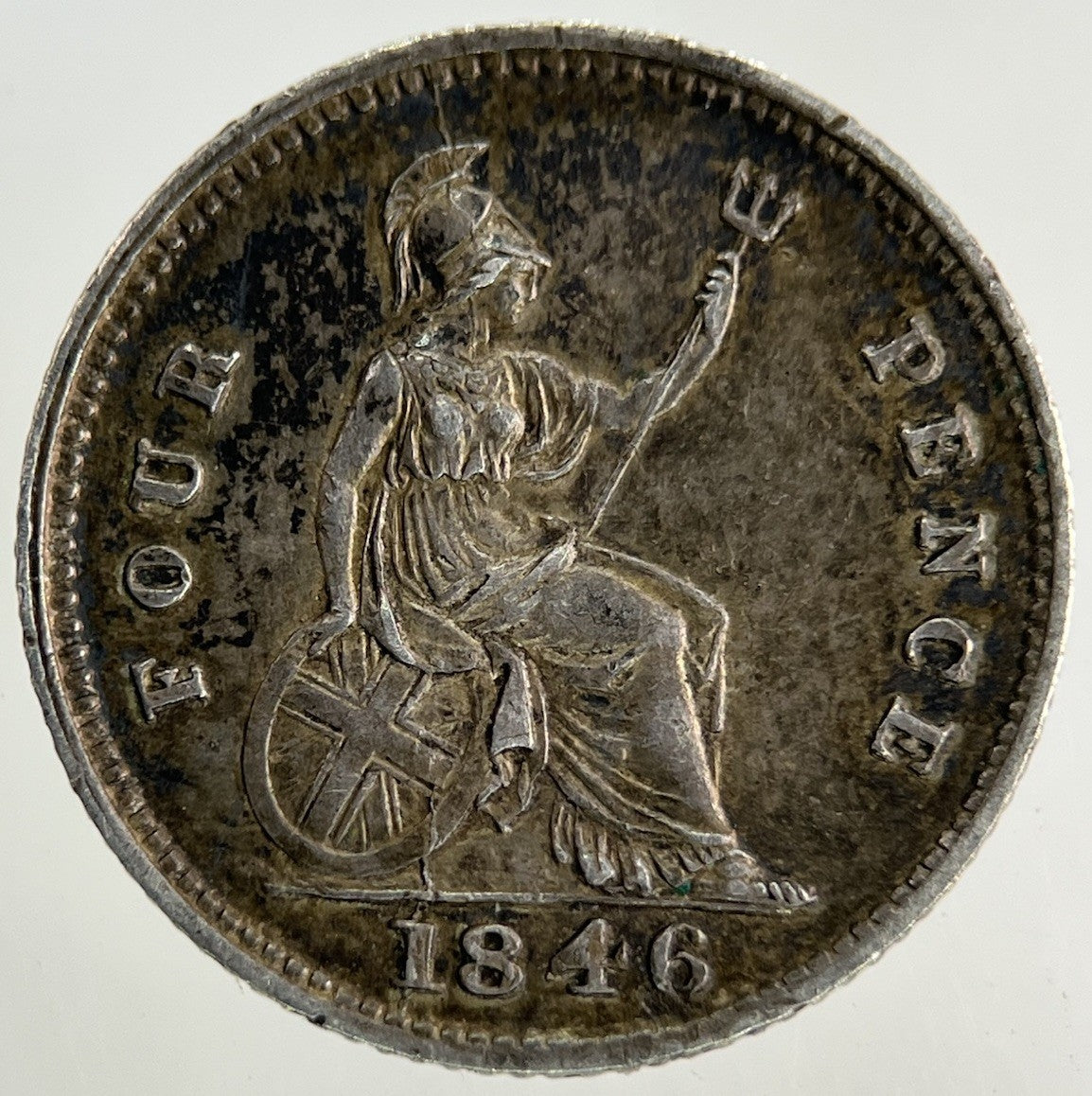 1846 Victoria Groat Four - Pence Silver Coin | Very High Grade