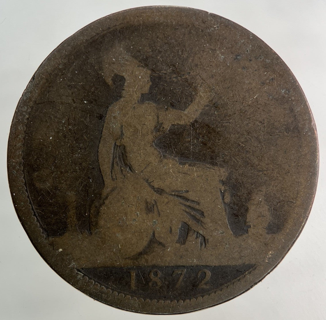 1872 Victoria One Penny Coin | Collectable Grade